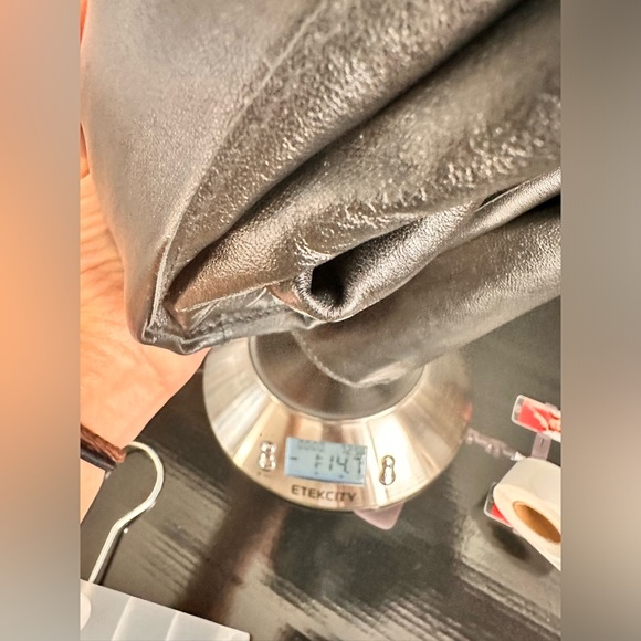 Women's R&O by Reilly Olmes Leather True Vintage Trench Coat in Black Size 2X. - Picture 4 of 4